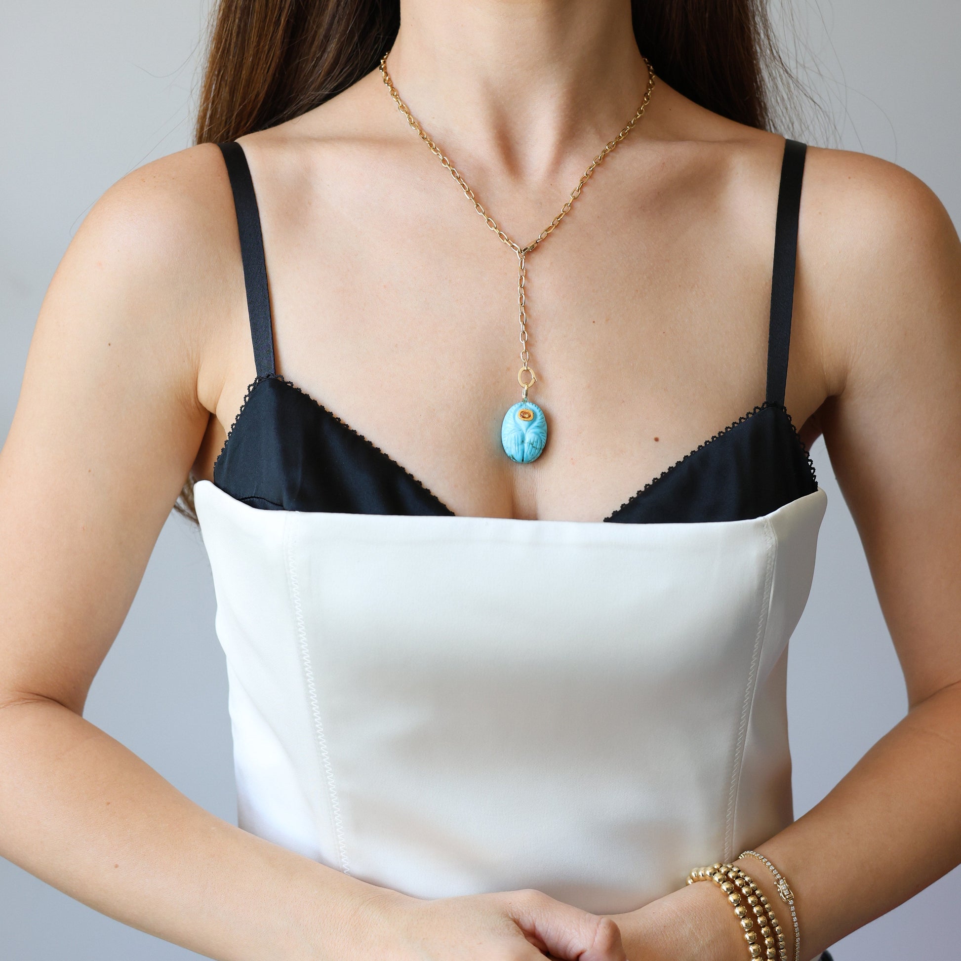 Turquoise Scarab