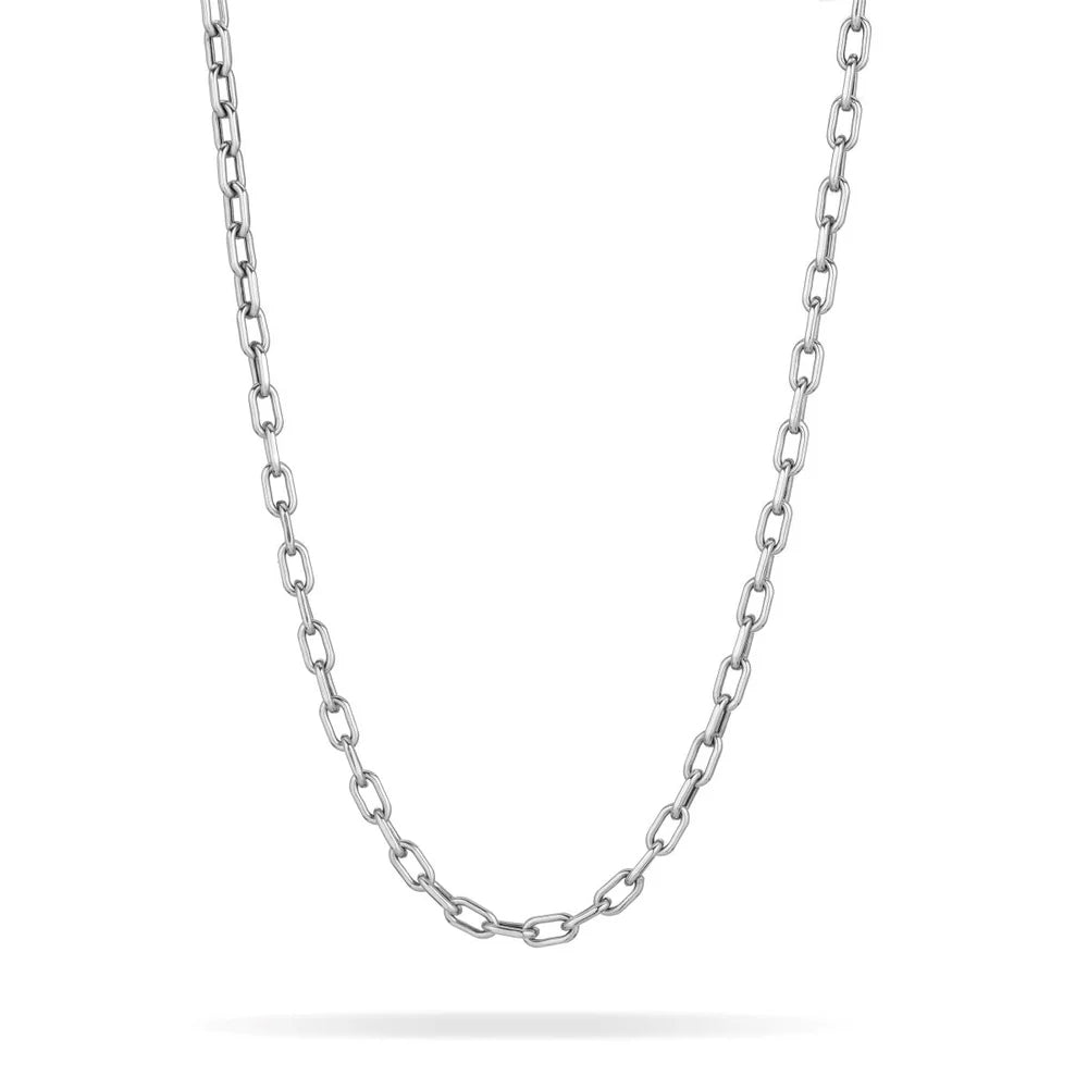 4mm Italian Chain Link Necklace in Sterling Silver (Pre-Order)