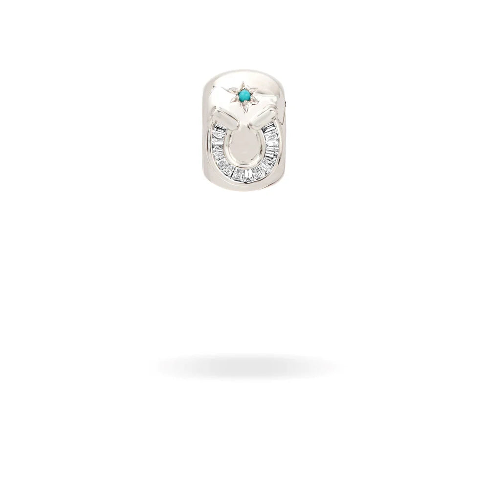 Baguette + Turquoise Horseshoe Lucky Big Bead (Pre-Order)