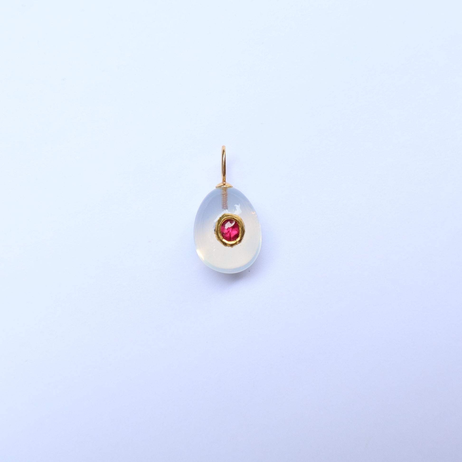 Moon & red spinel