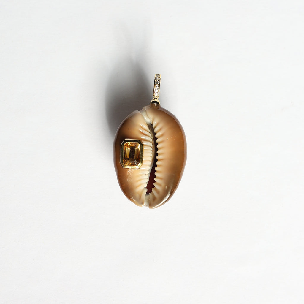Cowrie with citrine gp