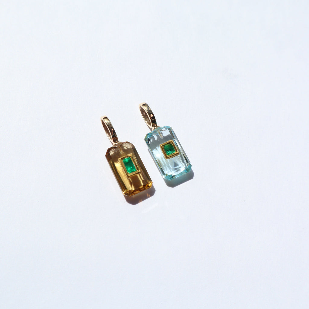 Blue Topaz Emerald