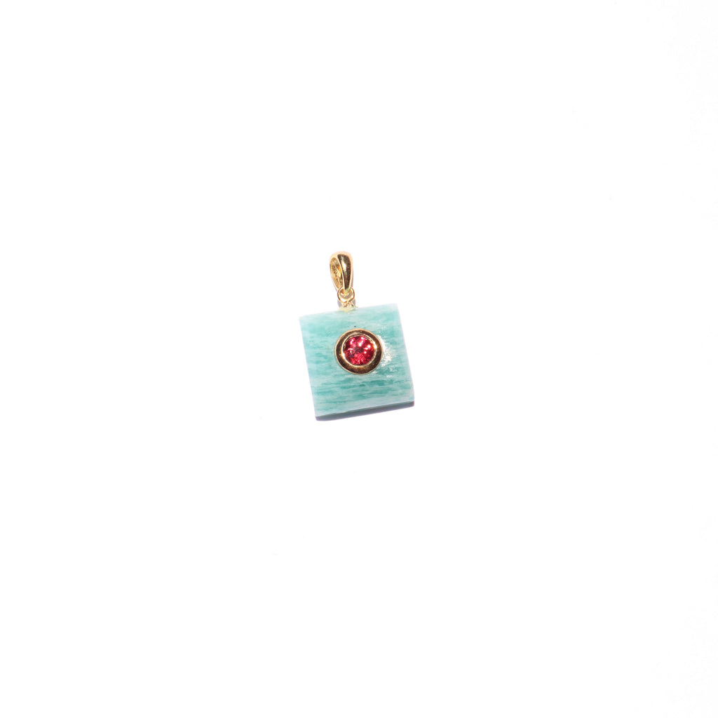 Amazonite & garnet GP