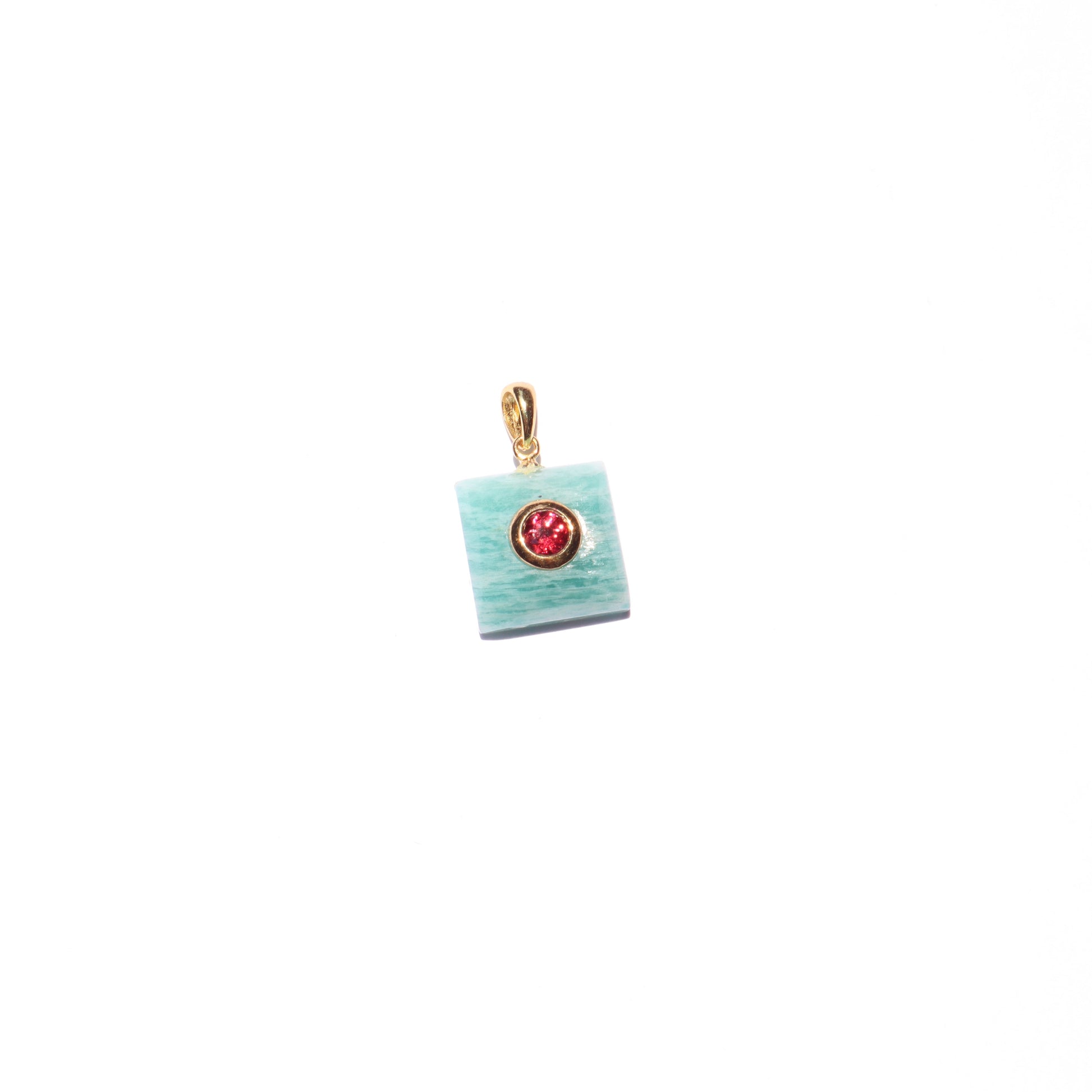 Amazonite & garnet GP