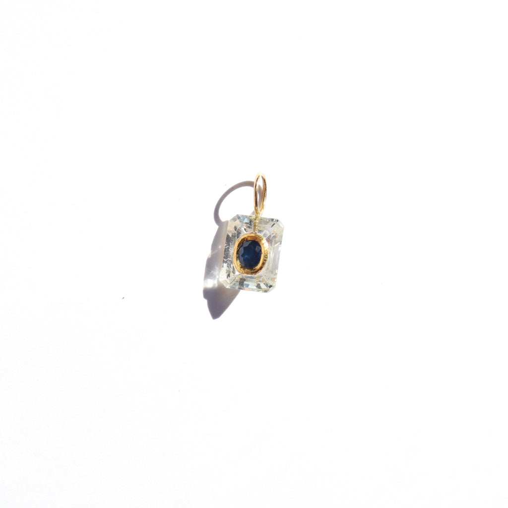 White Berryl & Blue Sapphire