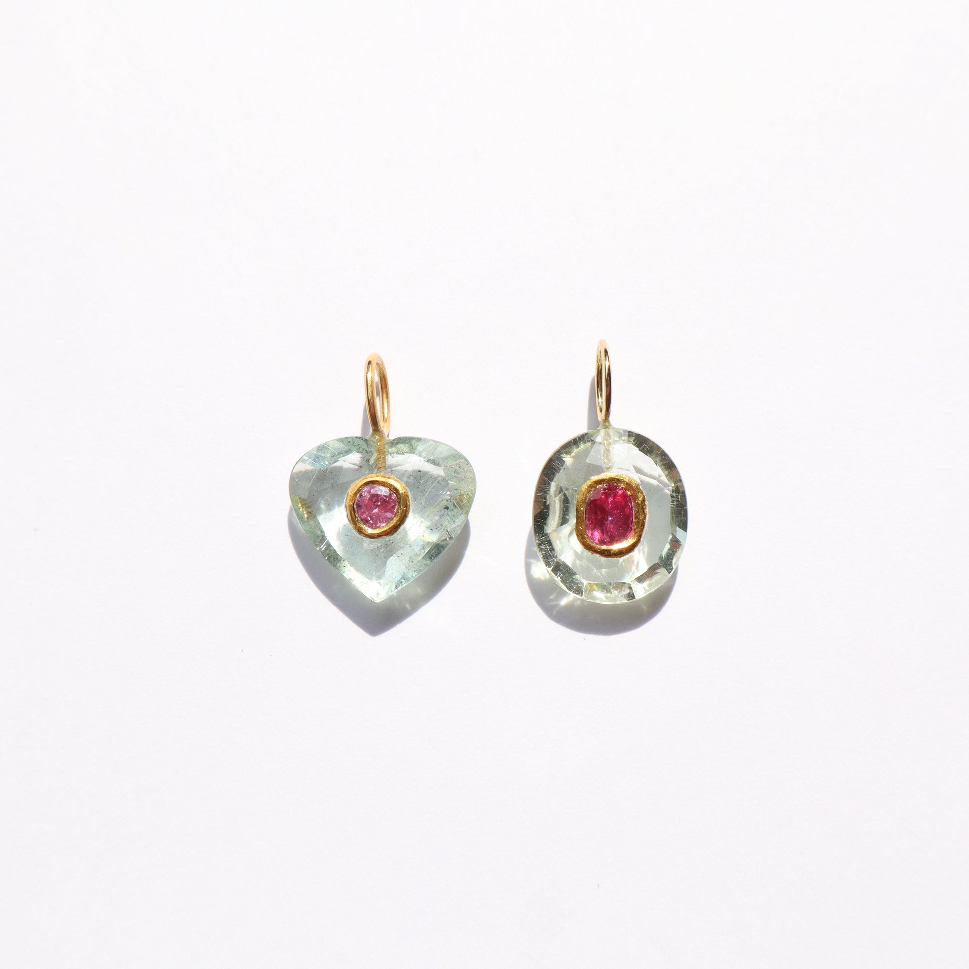 Aqua Forms & Pink Sapphires