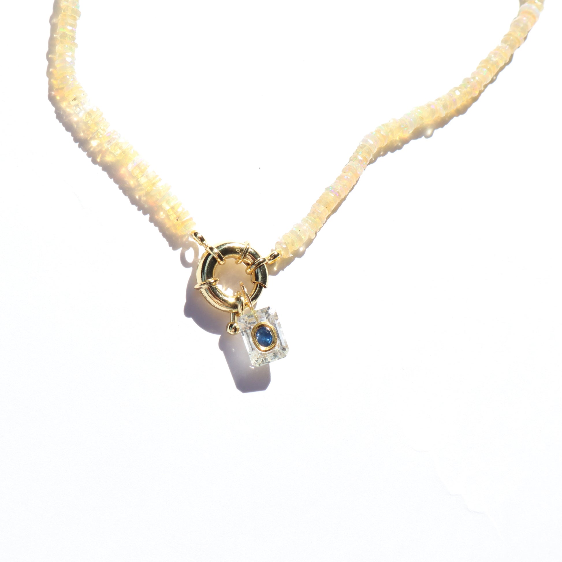 White Berryl & Blue Sapphire