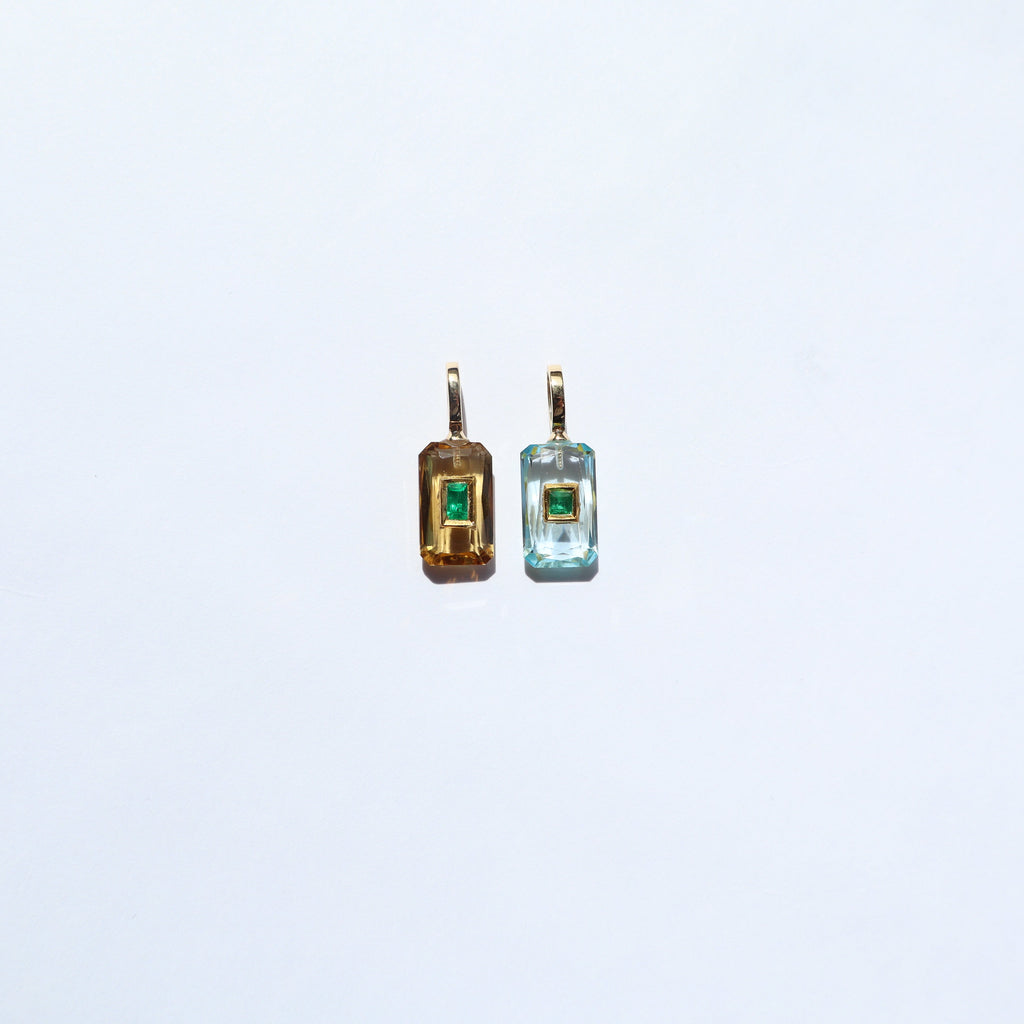 Blue Topaz Emerald