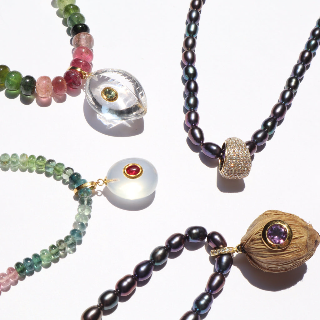 Tourmaline Thin Necklace GP