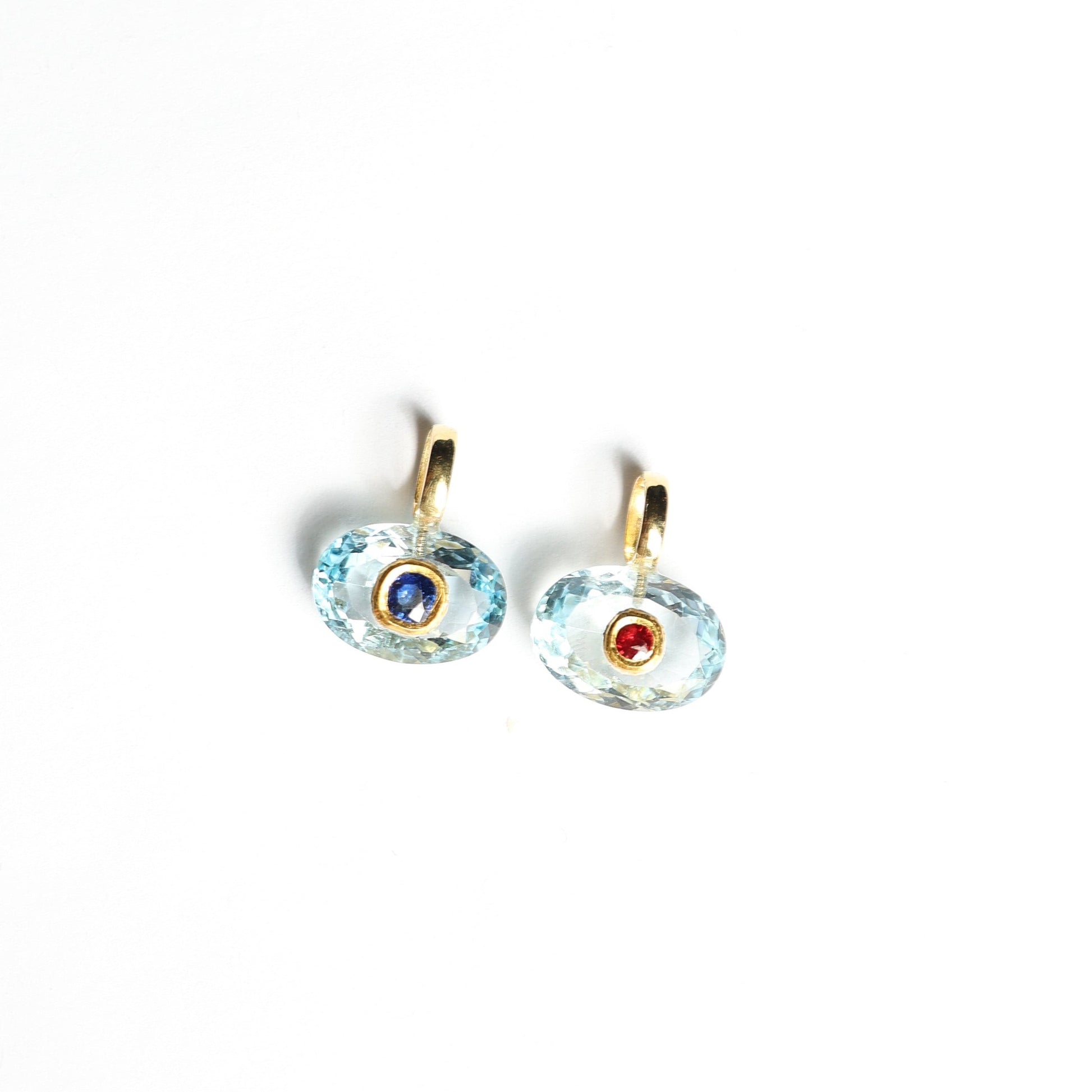Blue topaz oval