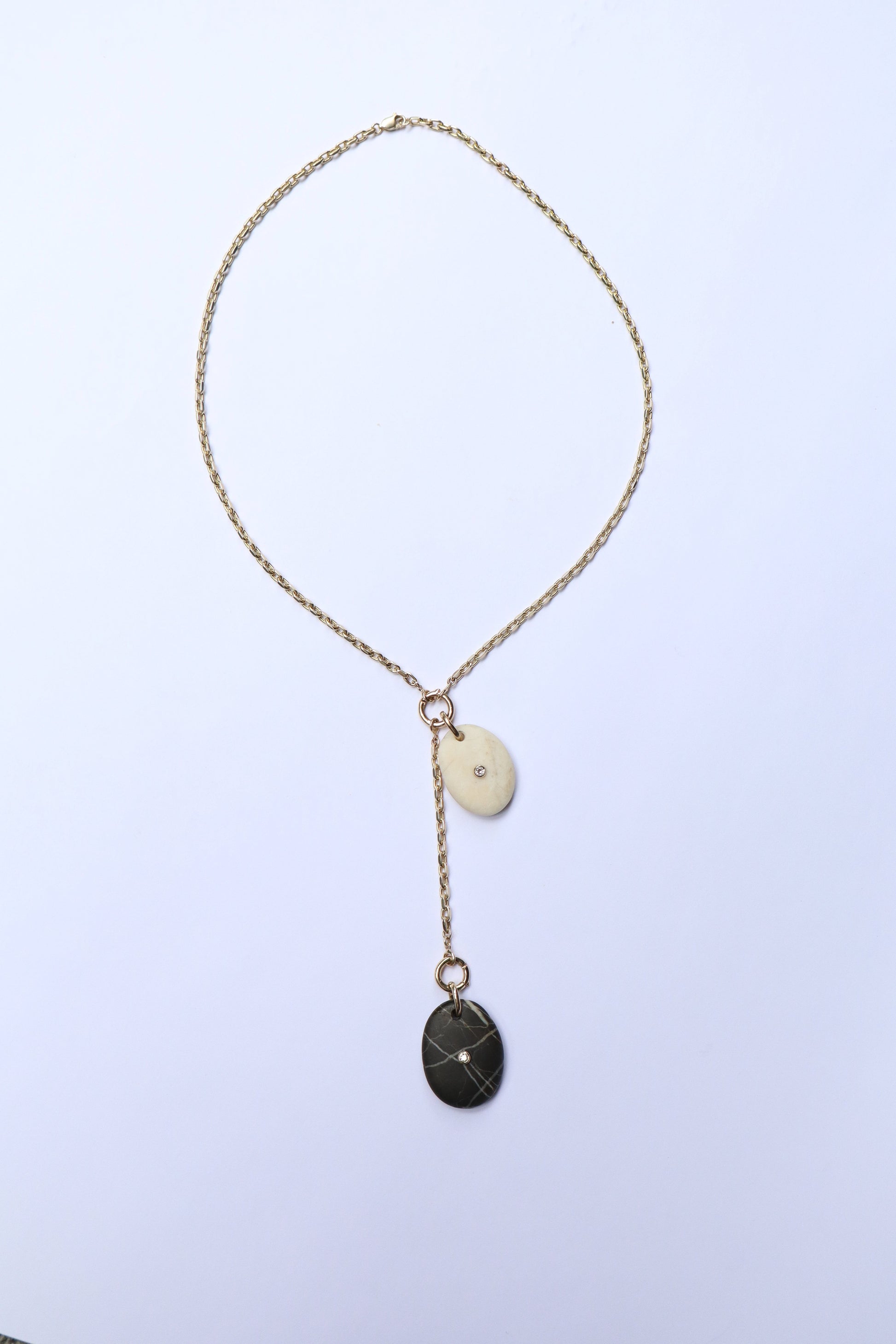 14k gold chain & lariat