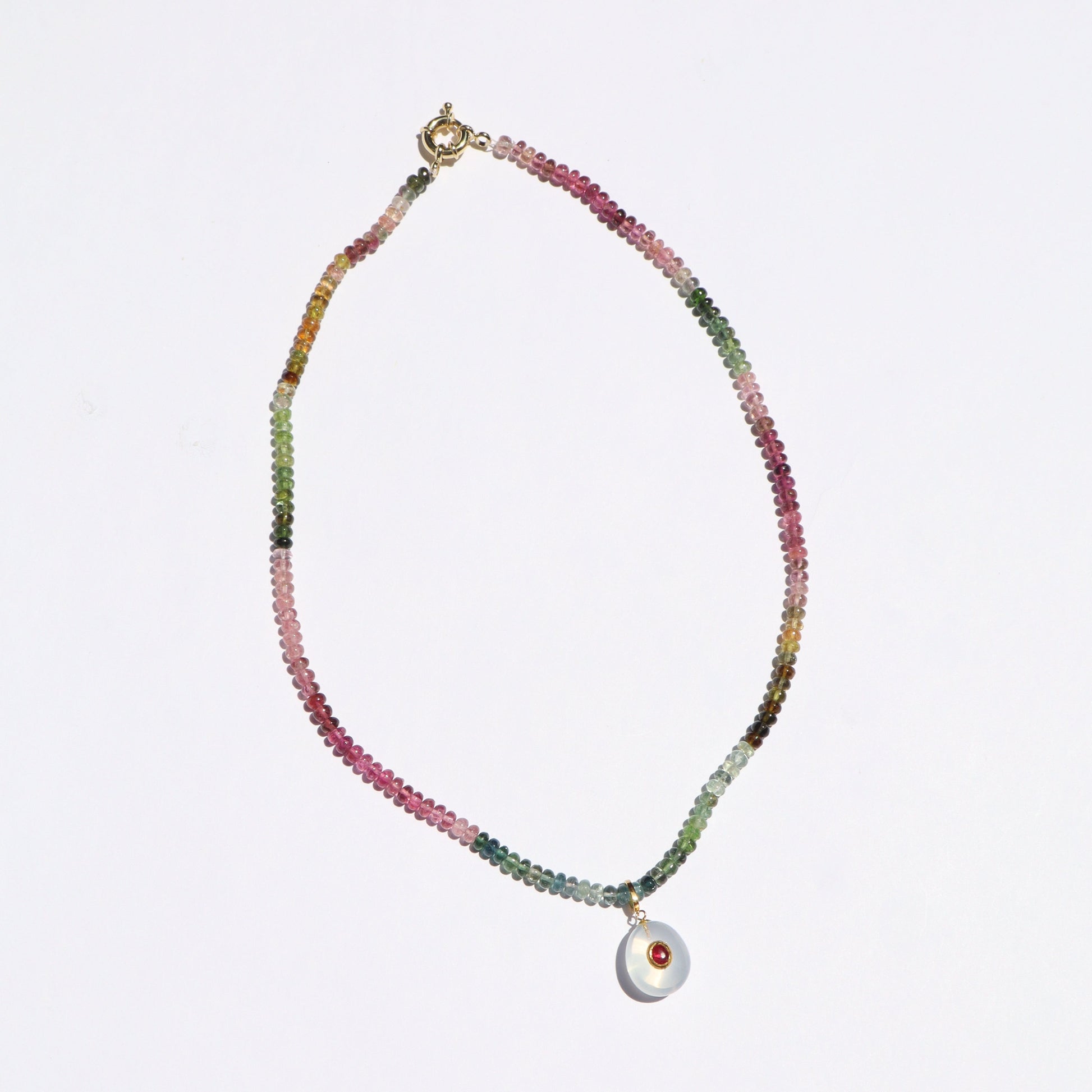 Tourmaline Thin Necklace GP