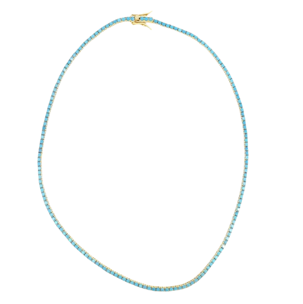 Turquoise Tennis Necklace