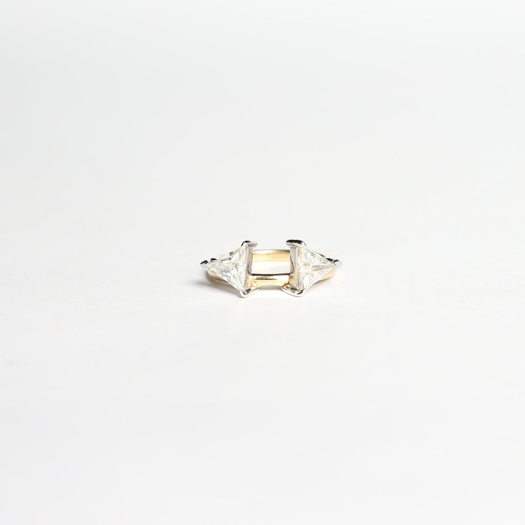 Custom side lab diamonds for engagement ring