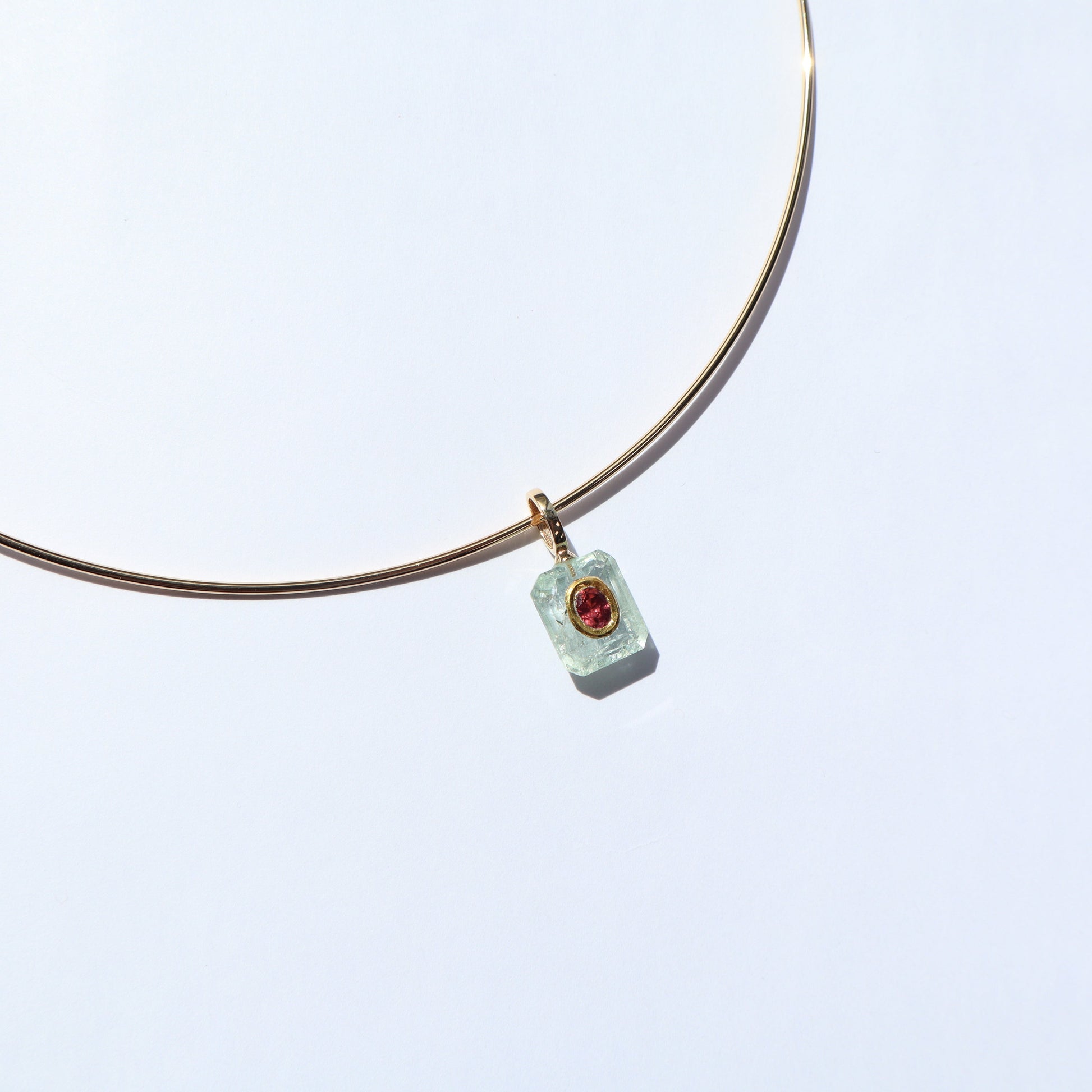 Aquamarine & Pink Tourmaline