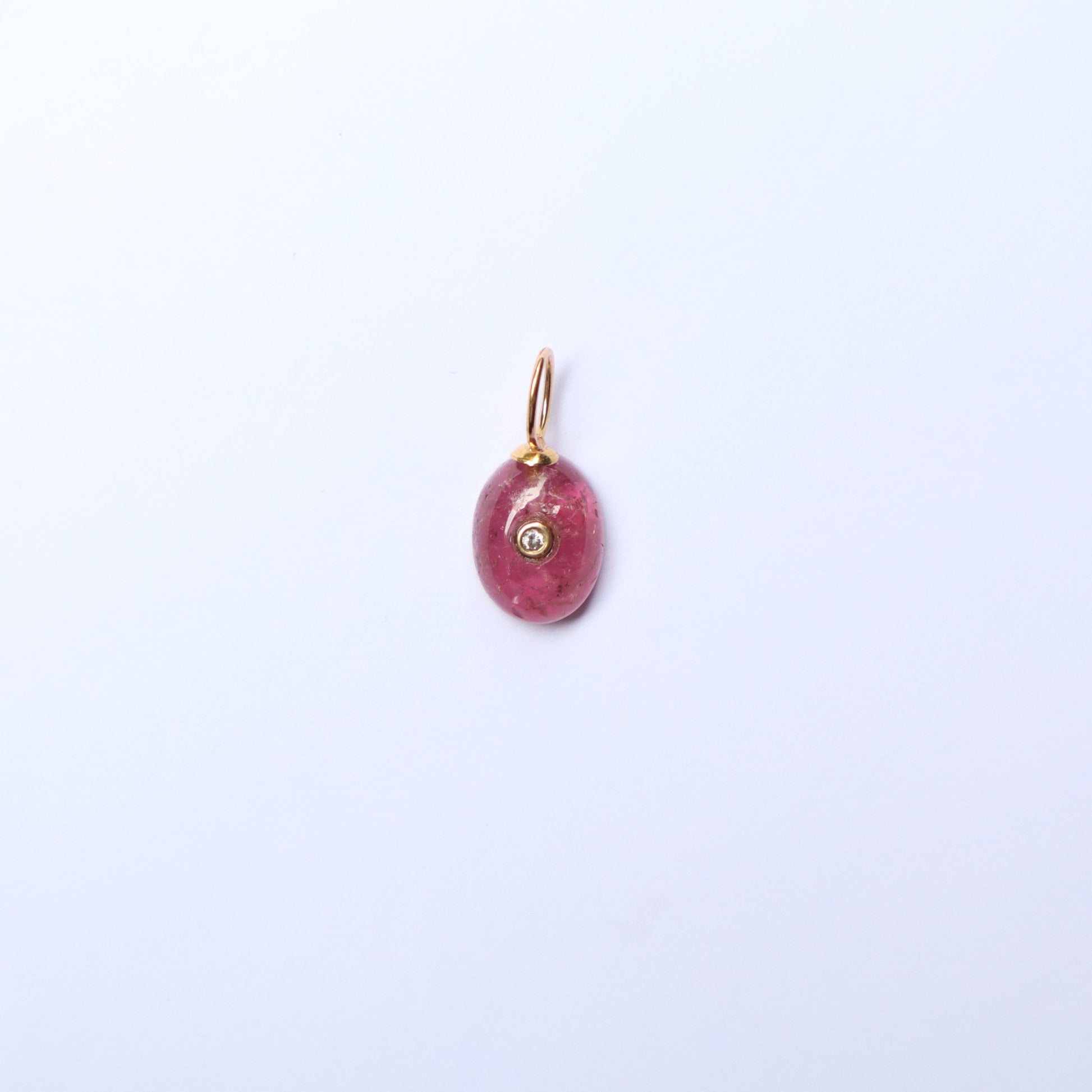 Pink tourmaline & diamond