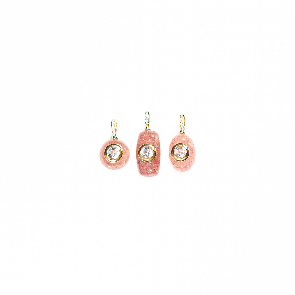 Red strawberry & white topaz GP