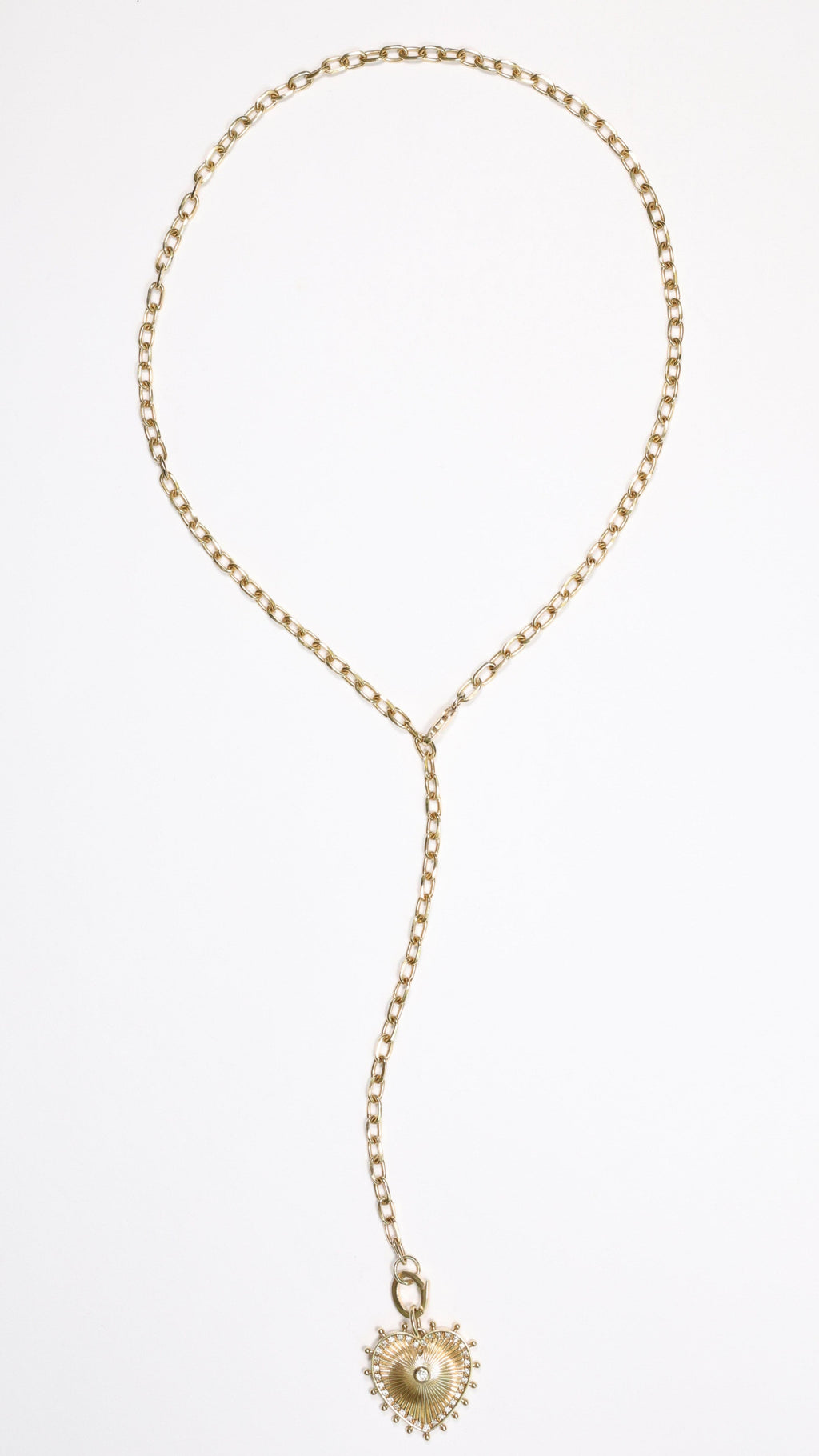 Cassandane Small Diamond Heart Medallion