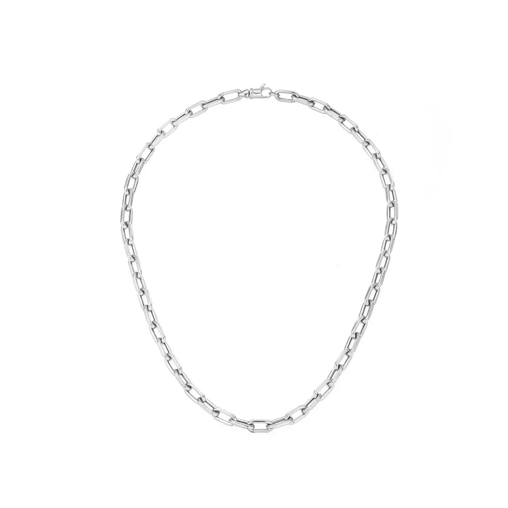 5.3mm Italian Chain Link Necklace in Sterling Silver (Pre-Order)