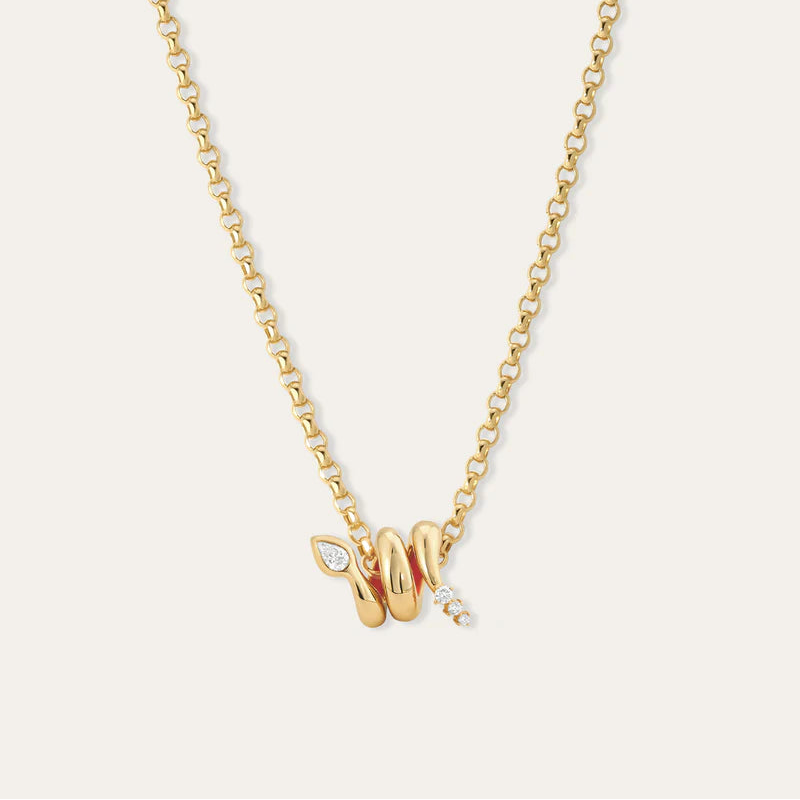 Snake Diamond Wrap Big Bead - Lab Grown
