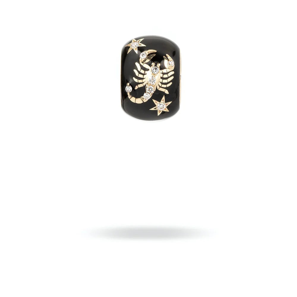 Zodiac Ceramic + Diamond Big Bead (Pre-Order)