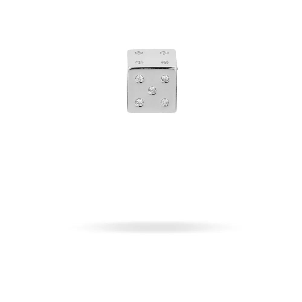 Diamond Dice Big Bead in Sterling Silver (Pre-Order)