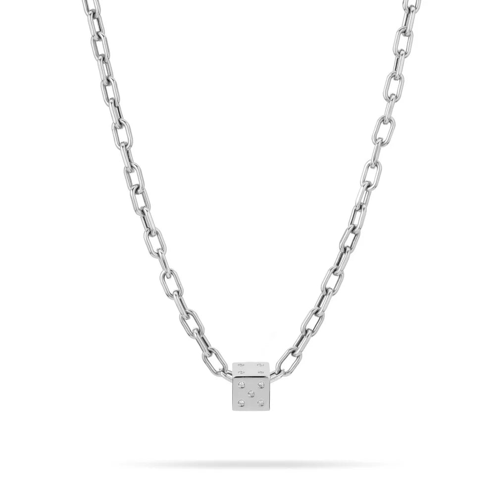 Diamond Dice Big Bead in Sterling Silver (Pre-Order)
